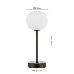 Natalia modern farmhouse iron rechargeable integrated portable led table lamp - Tuesday Morning - Table Lamps