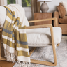 Hand Woven Stripe Throw Blanket