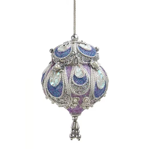 Lavender Paisley Ornament - Finial