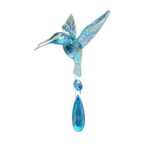 Acrylic Iridescent Hummingbird Ornament -