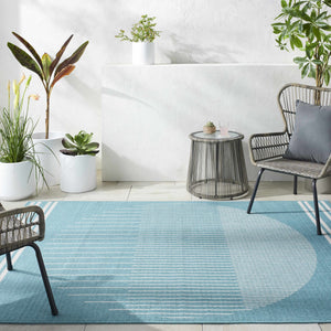 Nabil Aqua Area Rug - Clearance