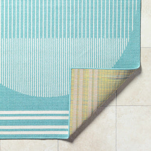 Nabil Aqua Area Rug - Clearance