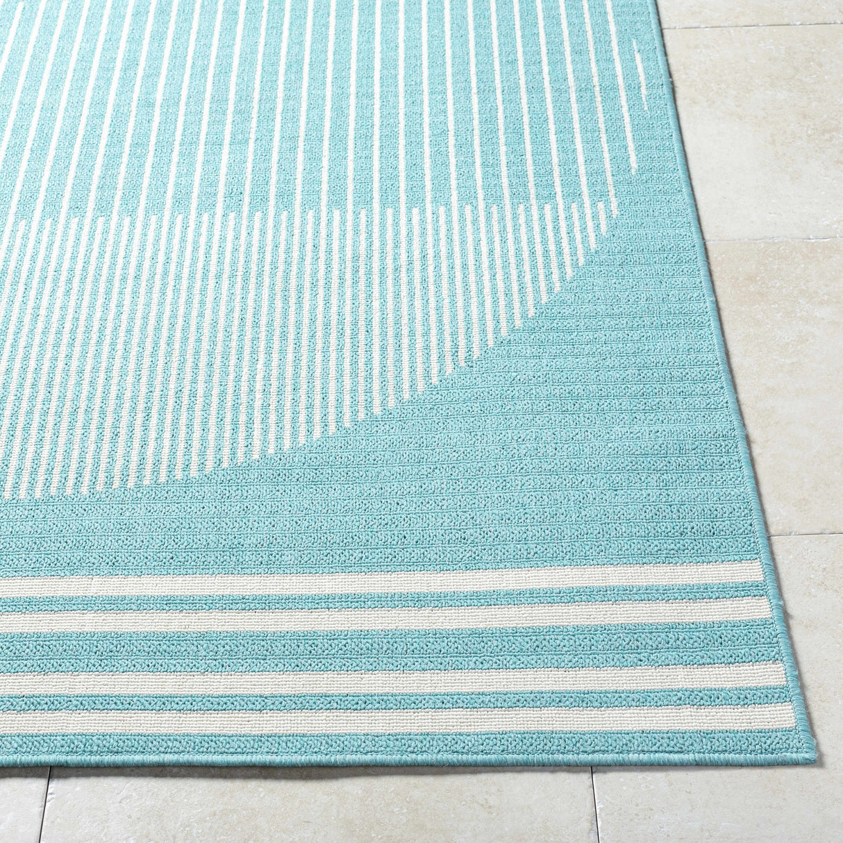 Nabil Aqua Area Rug - Clearance