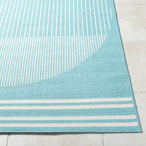 Nabil Aqua Area Rug - Clearance