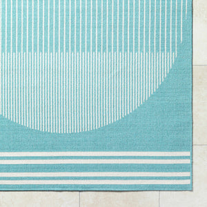Nabil Aqua Area Rug - Clearance