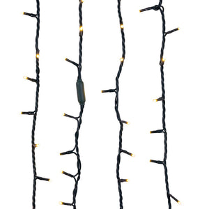 300-Light 3MM Warm White LED Green Wire String Lights