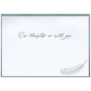 Deepest Sympathy - Feather Card
