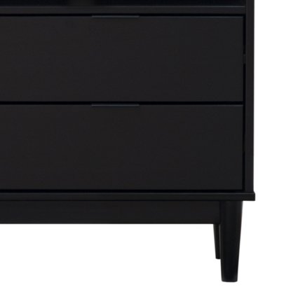 Nebulized Solid Wood Nightstand with 2 Drawers and Tray Top - Nightstands
