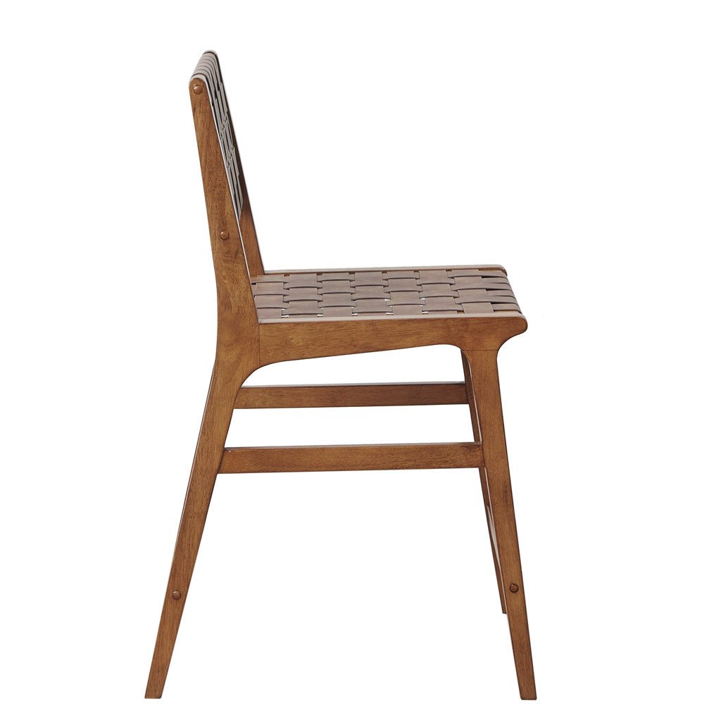 Nebuluxe Faux Leather Woven Counter Stool - Counter Stools