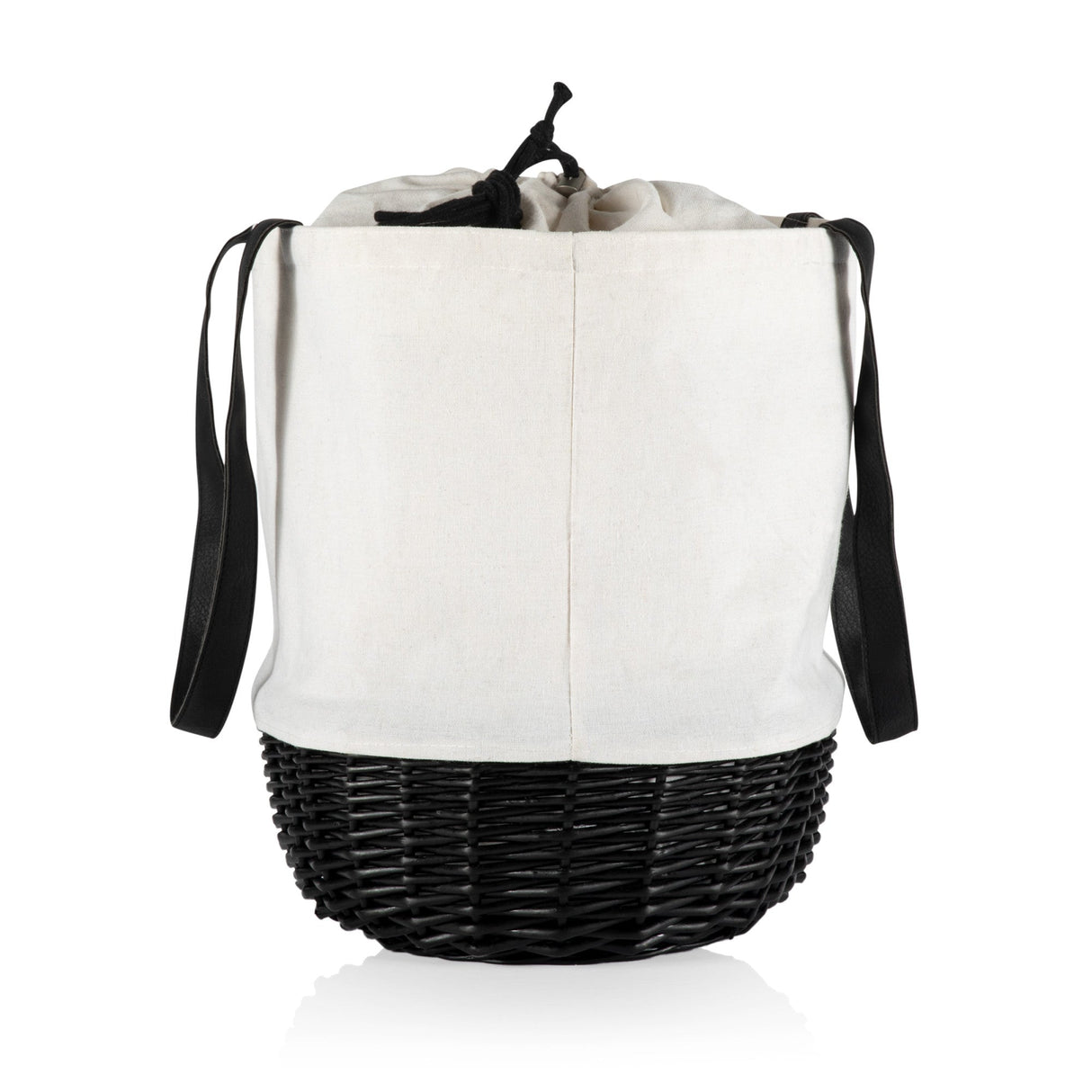 Coronado Canvas and Willow Basket Tote