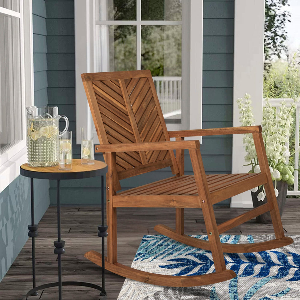 Ned-modern-chevron-back-support-acacia-wood-patio-outdoor-rocking-chair-Outdoor-Chairs