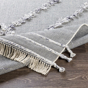 Needville Gray High-Low Rug - Clearance