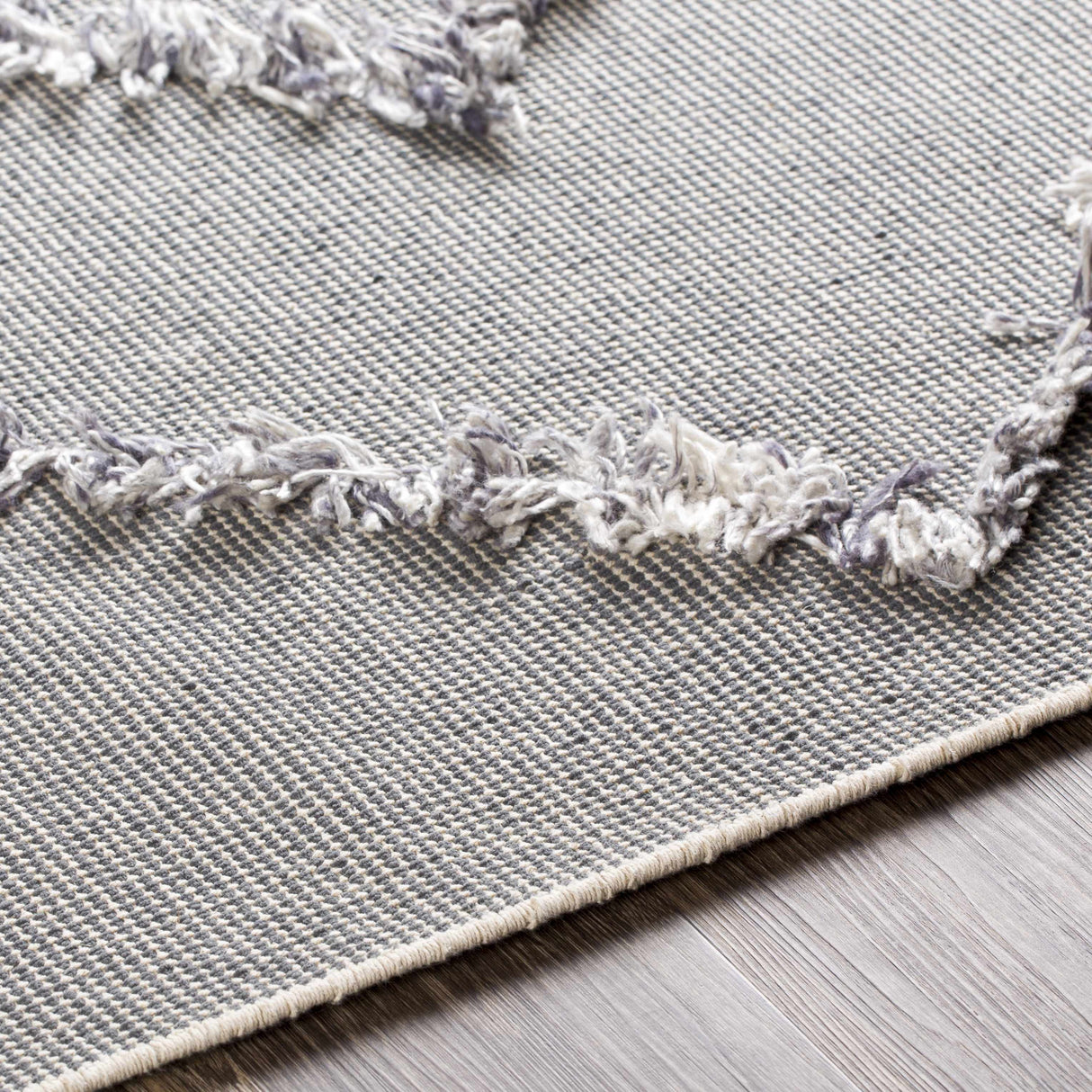 Needville Gray High-Low Rug - Clearance