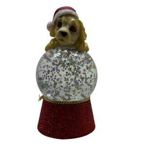 Lighted Lab Snowglobe