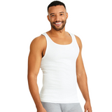 6-Pack Hanes Men's ComfortSoft 100% Cotton Tagless Undershirt- Tank, V-Neck, Crew