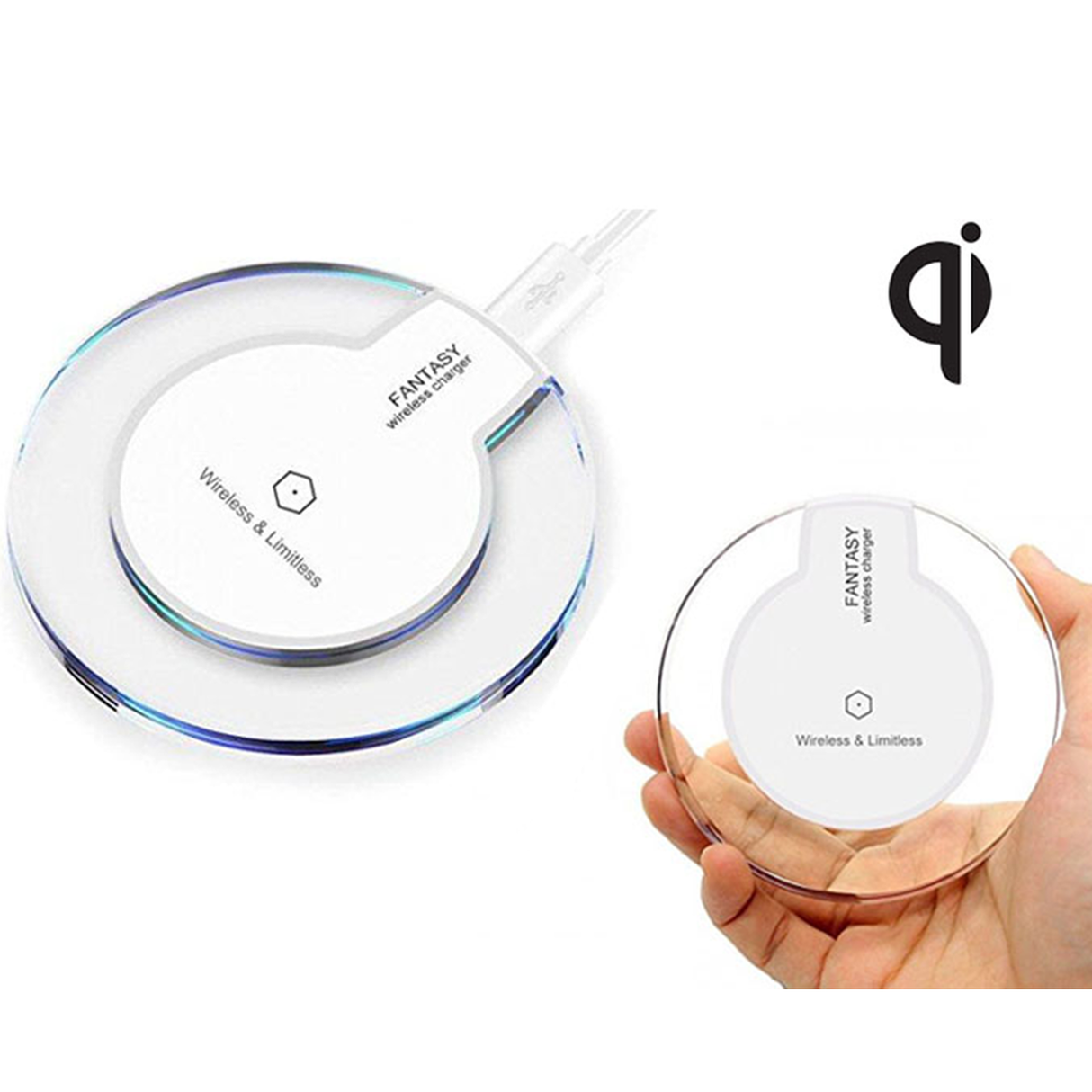 2-Pack Wireless Qi-Charging Pad