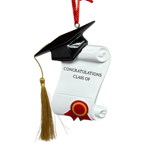 Graduation Ornament with Cap and Tassle