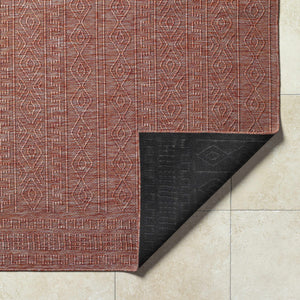 Nuela Burgundy Area Rug - Clearance
