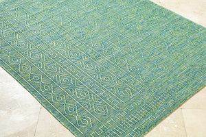 Nuela Green Area Rug - Clearance