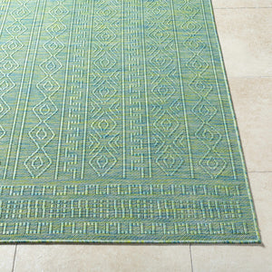 Nuela Green Area Rug - Clearance
