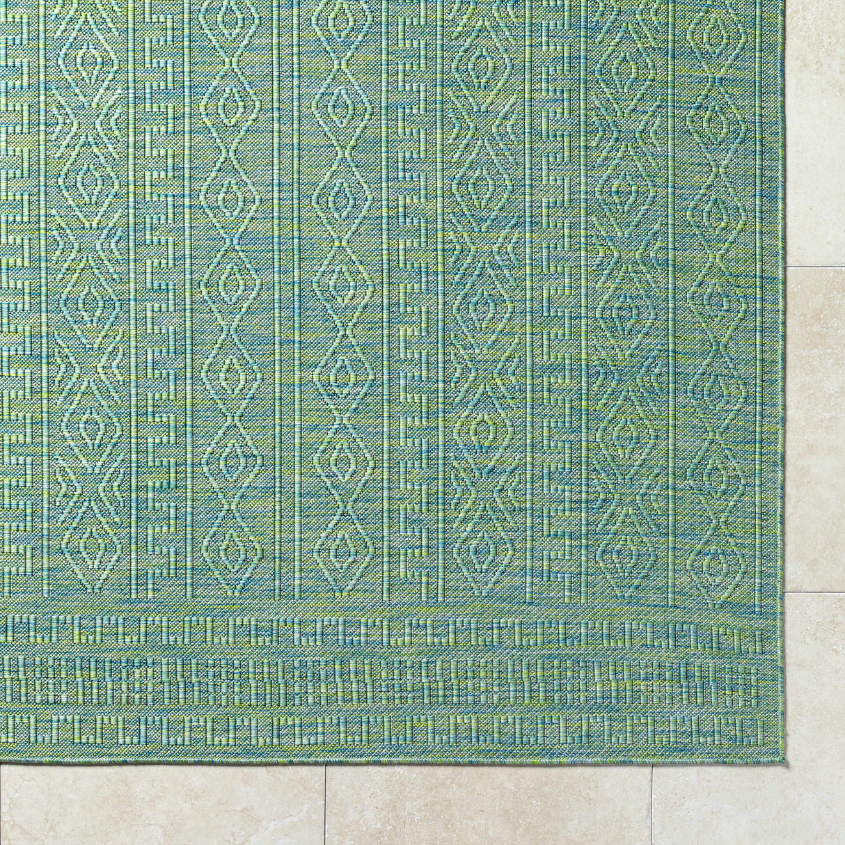 Nuela Green Area Rug - Clearance