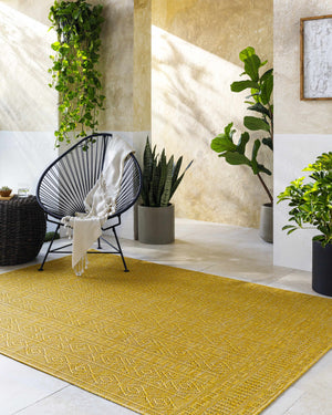 Nuela Mustard Area Rug - Clearance