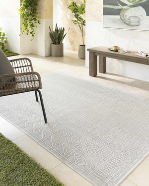 Nuela Light Gray Area Rug - Clearance