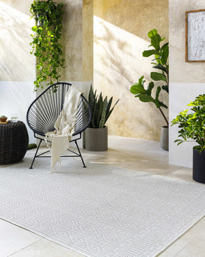 Nuela Light Gray Area Rug - Clearance