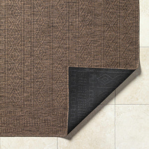 Nuela Dark Brown Area Rug - Clearance