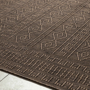 Nuela Dark Brown Area Rug - Clearance