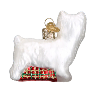 Old World Christmas Westie Glass Blown Ornament