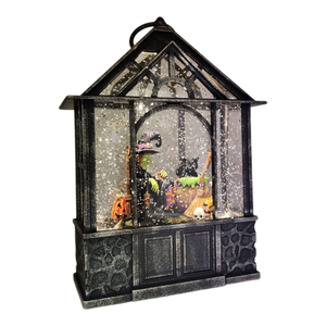 Sleeping Witch Lighted Waterglobe Lantern