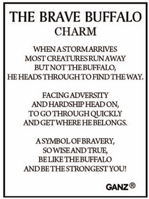 The Brave Buffalo Charm
