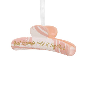 Friends Hold It Together Hair Clip Ornament