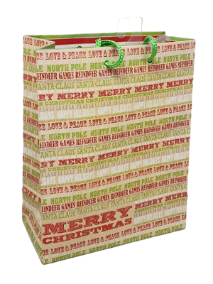 Medium Gift Bag With Tissue - Merry Christmas #1