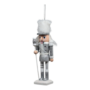 Hollywood 6 inch Wooden Nutcracker - Silver