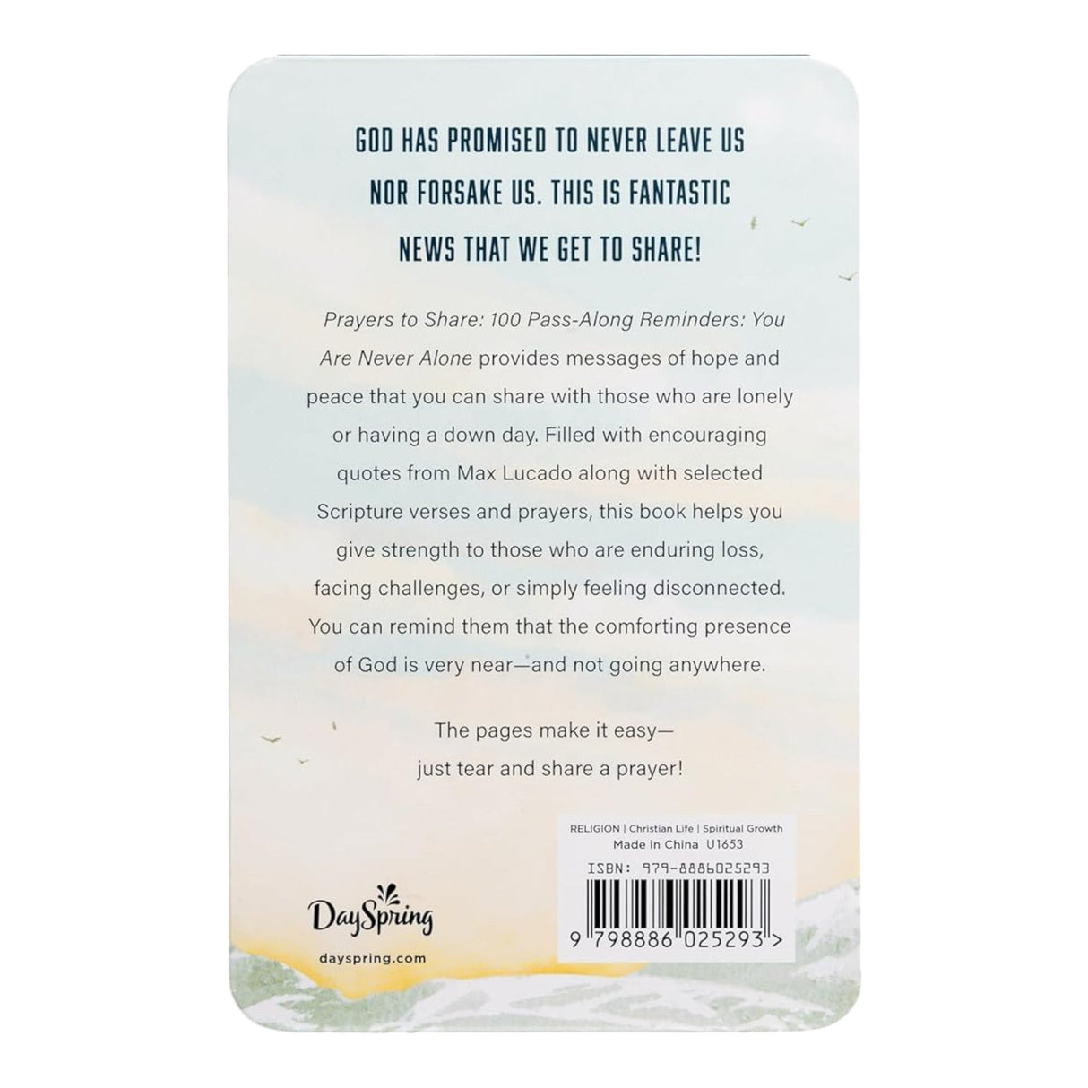 Prayers to Share: 100 Pass Along Reminders: You Are Never Alone