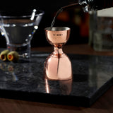 Copper canterbury jigger by viski®