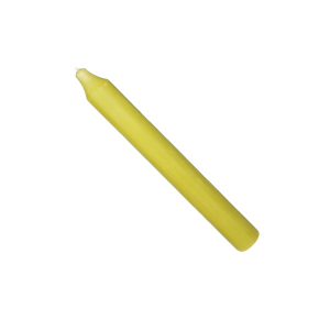 Rustic Taper Dinner Candle - 7 Inch Light Olive
