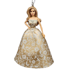 Holiday Barbie Ornament - Floral Dress