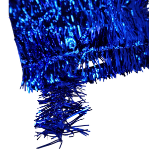 40 Feet Metallic Tinsel Garland - Blue