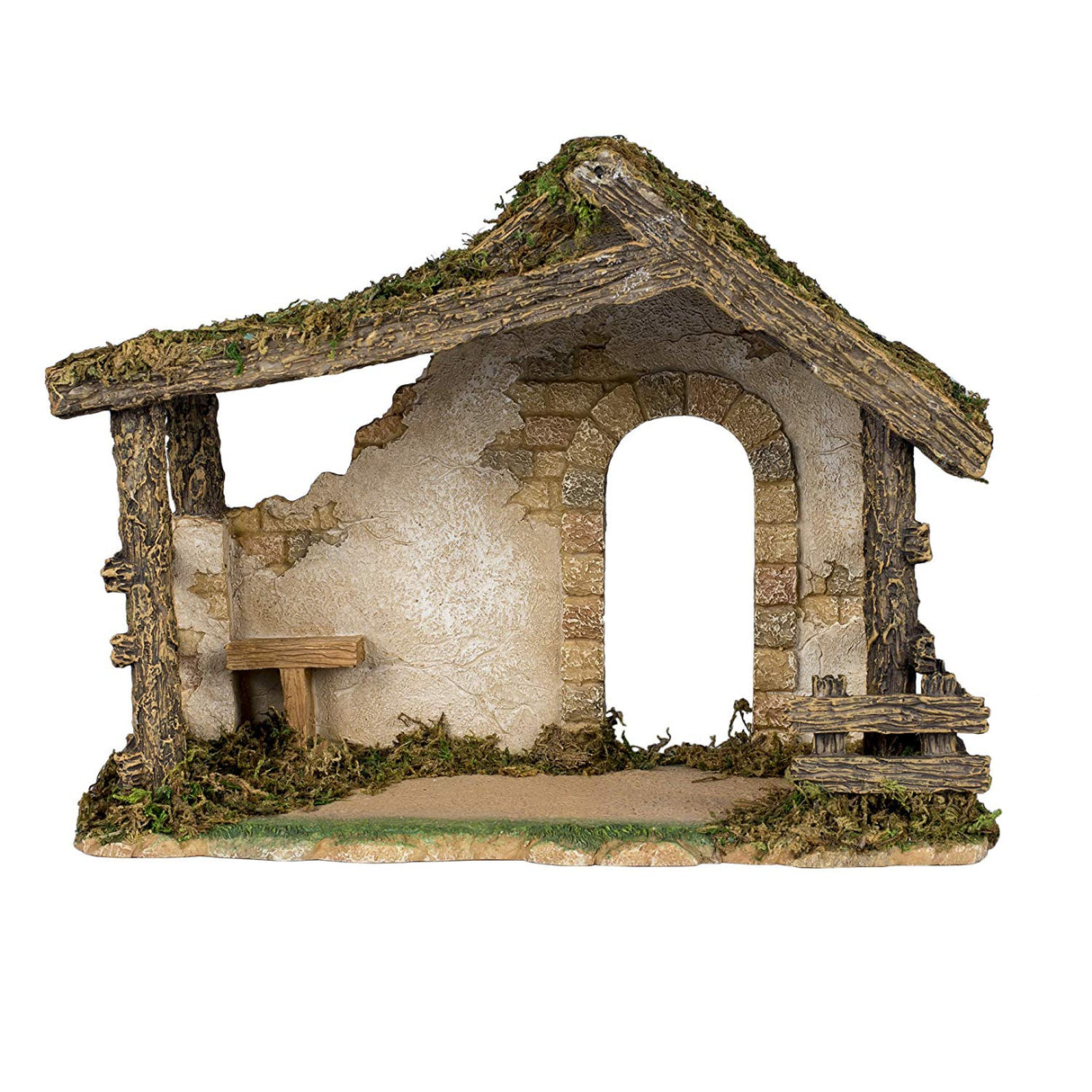 Figure Set With Stable - Fontanini - 5" Scale
