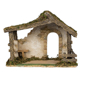Figure Set With Stable - Fontanini - 5" Scale