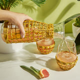 Island carafe & stemless wine glass set by twine living®
