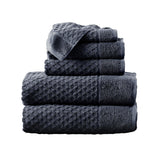 Cotton diamond waffle weave bath towel set - grayson collection