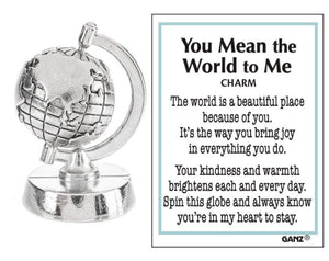 You Mean the World to Me Spinning Charm
