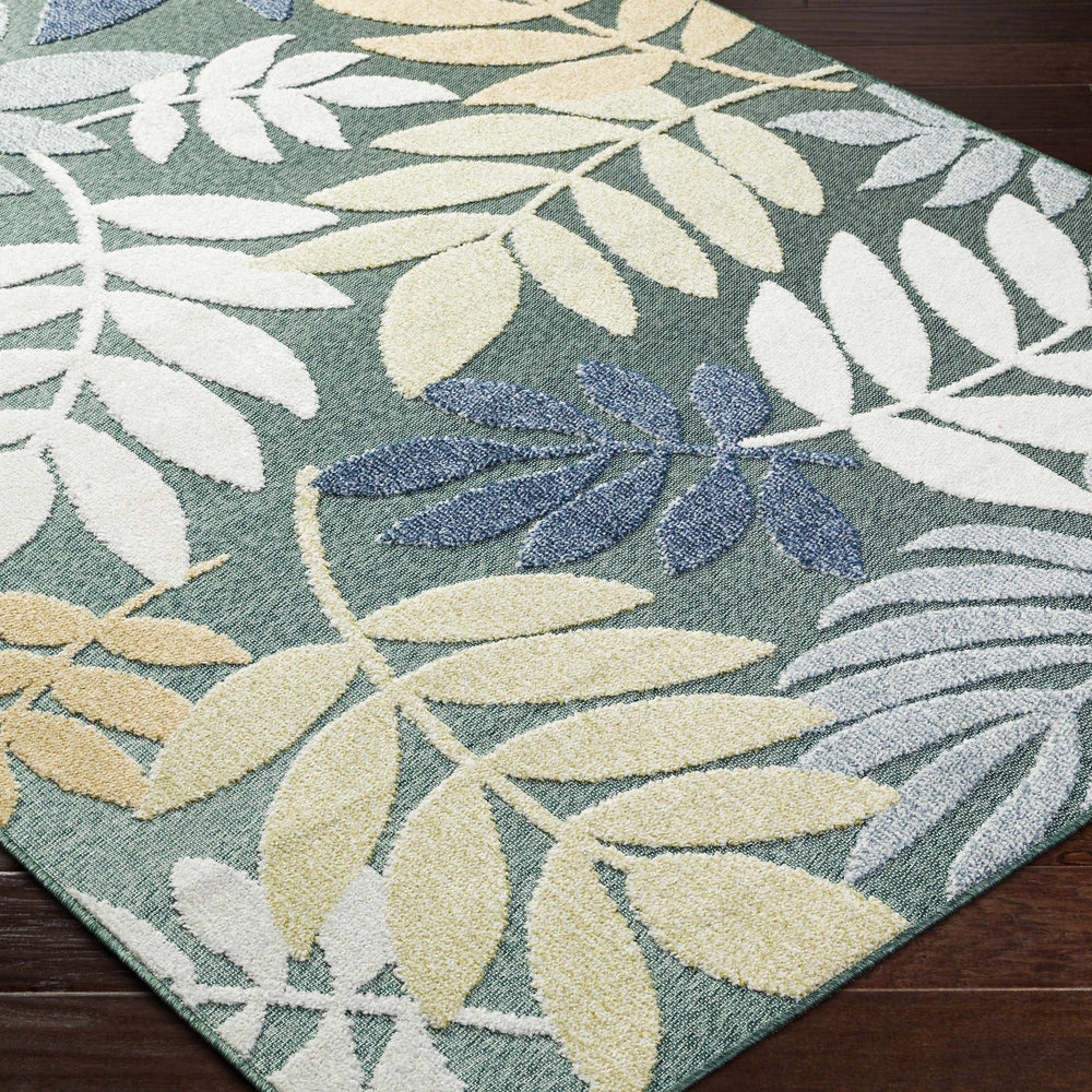 Nasha Medium Green Area Rug