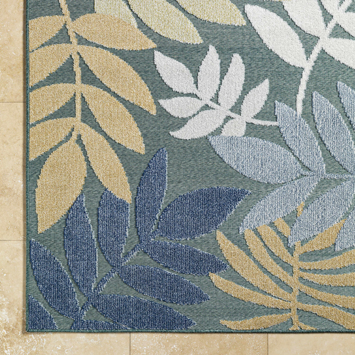 Nasha Medium Green Area Rug