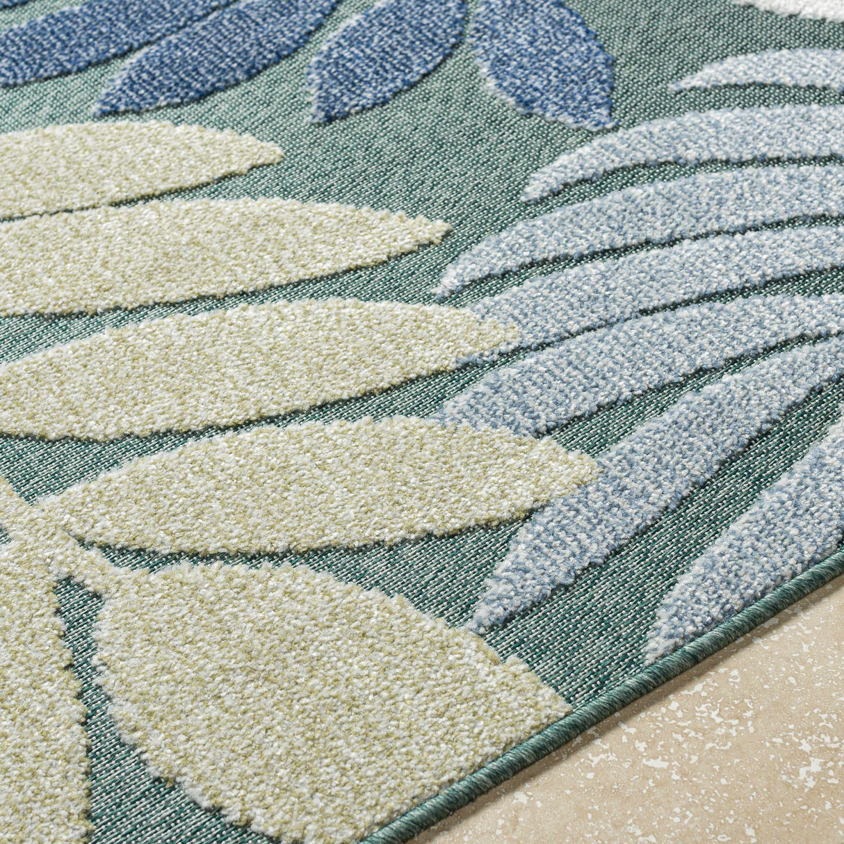 Nasha Medium Green Area Rug