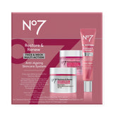 No7 Restore & Renew Multi Action Face & Neck Skincare System - New